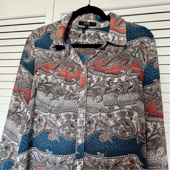 BCBG Sheer Blouse - Picture 5 of 6